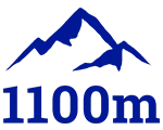 1100m
